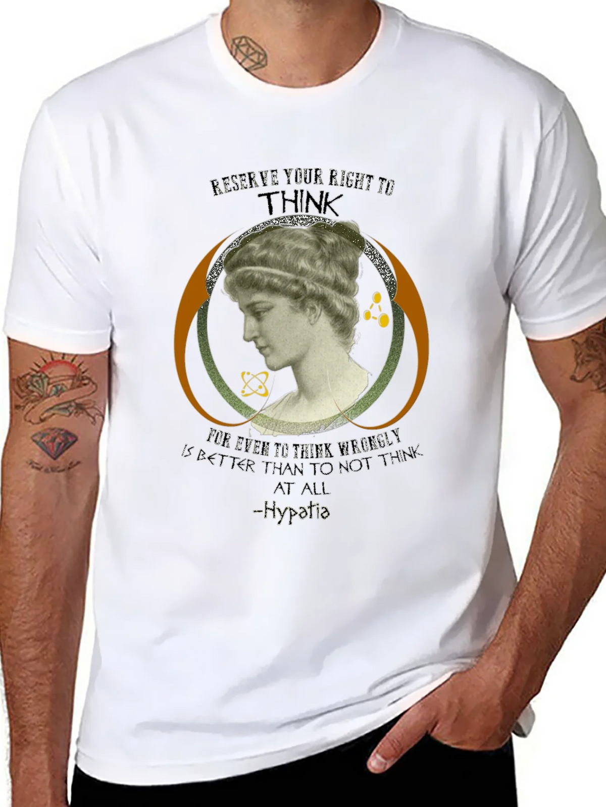 Hypatia Thinker Graphic Tee - Black product image 10