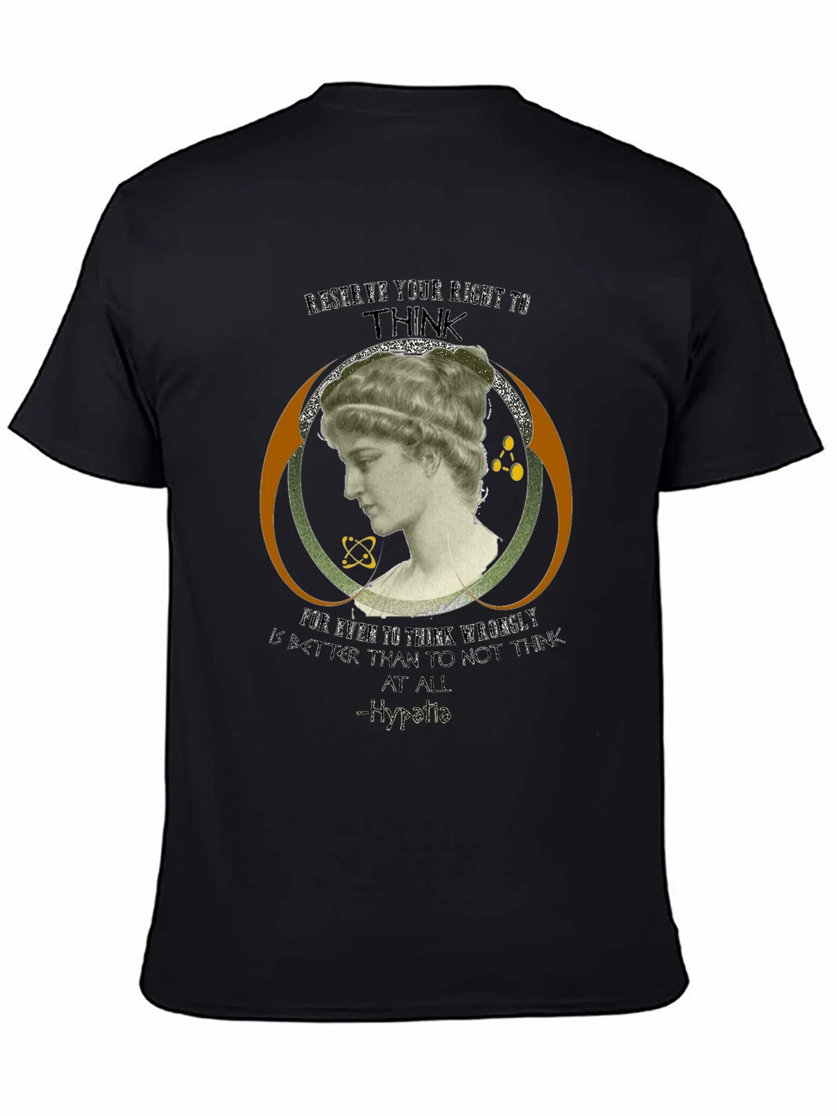 Hypatia Thinker Graphic Tee - Black product image 7