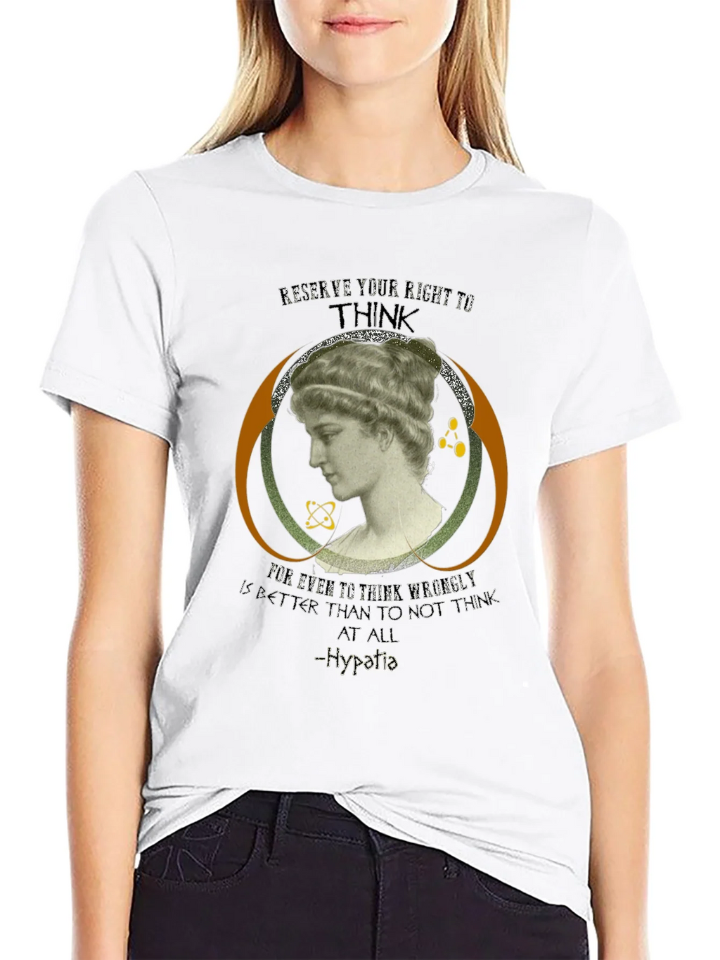 Hypatia Thinker Graphic Tee - Black product image 11