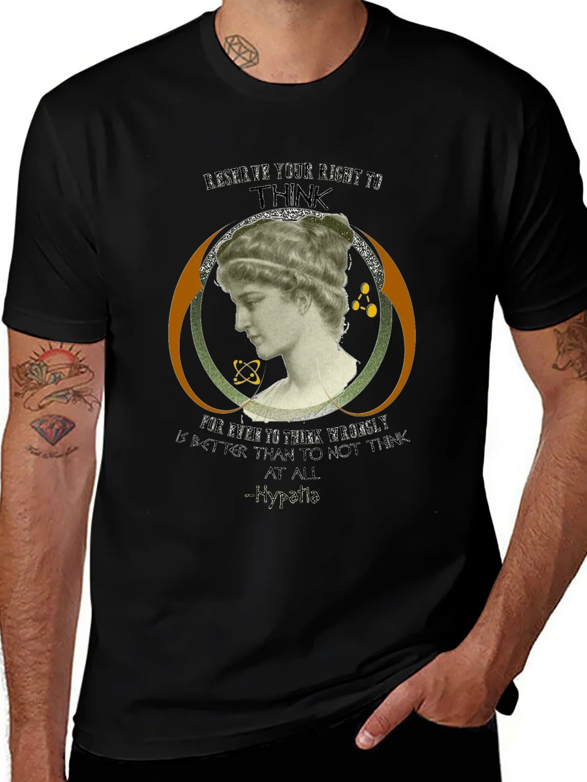 Hypatia Thinker Graphic Tee - Black product image 1