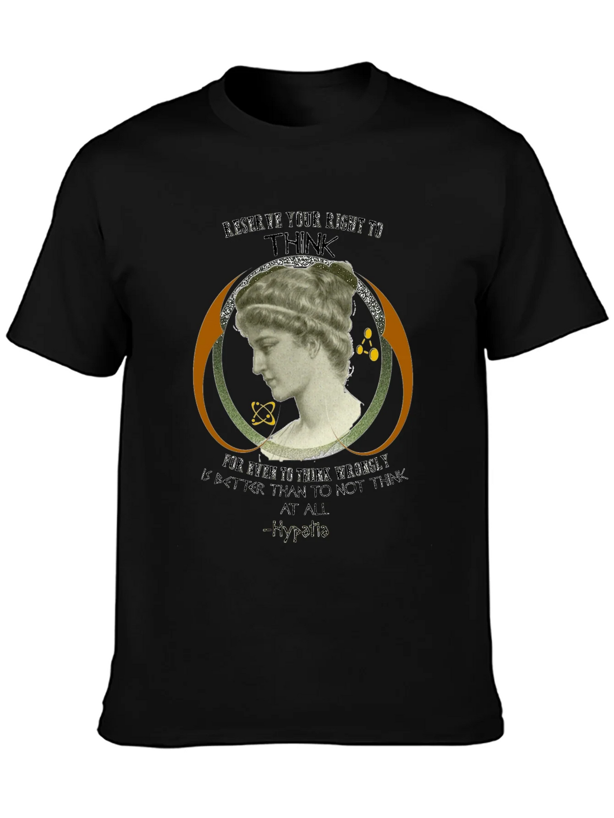 Hypatia Thinker Graphic Tee - Black product image 6