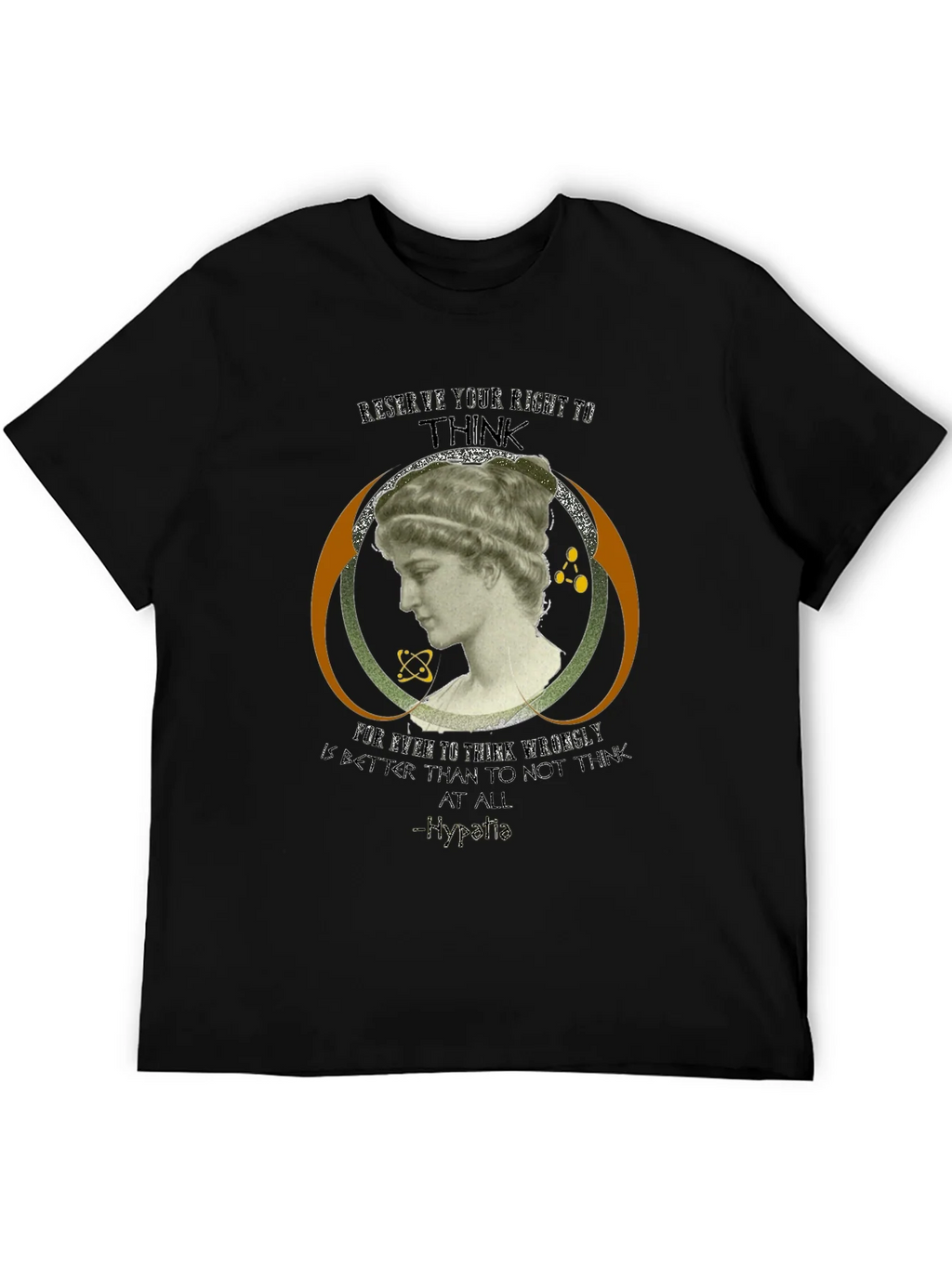 Hypatia Thinker Graphic Tee - Black product image 8