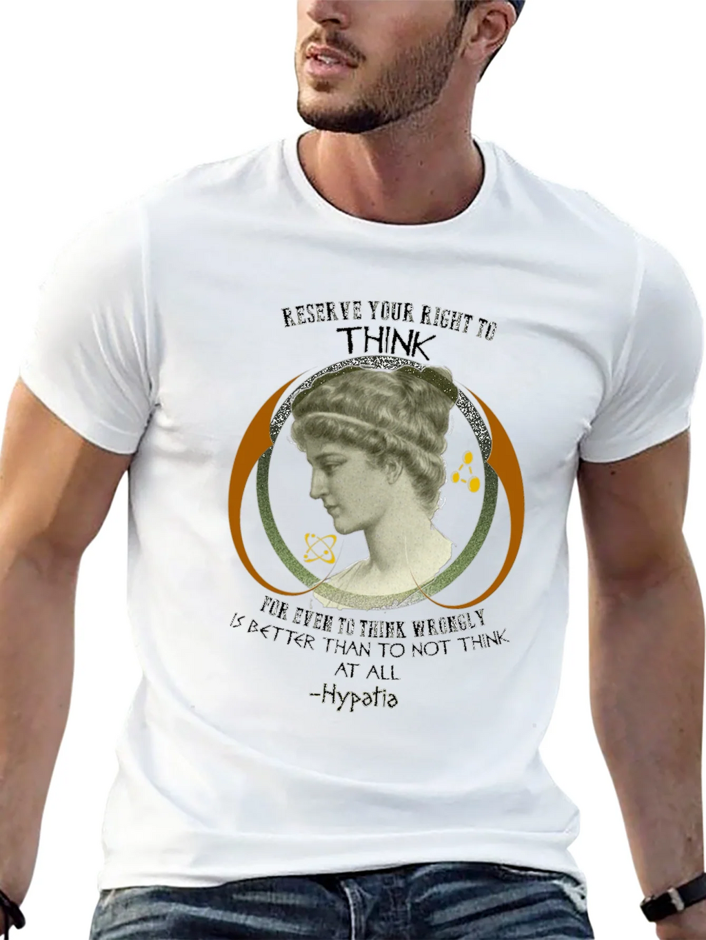 Hypatia Thinker Graphic Tee - Black product image 4