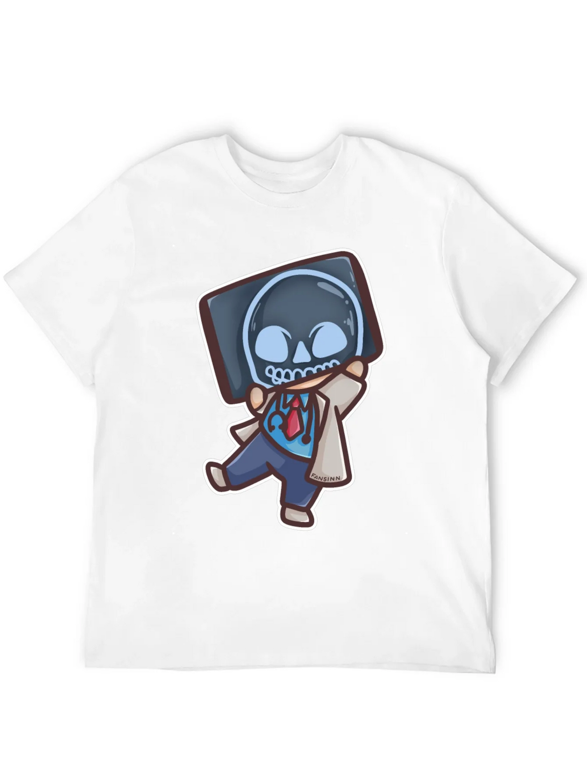 Funny Doctor X-Ray Skull T-Shirt product image 3