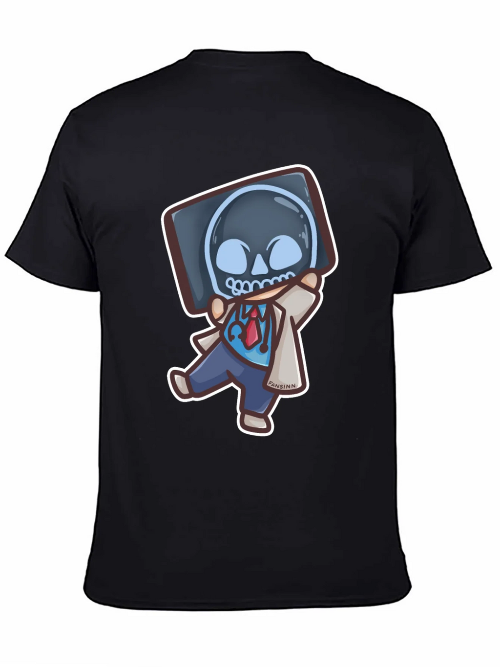 Funny Doctor X-Ray Skull T-Shirt product image 7