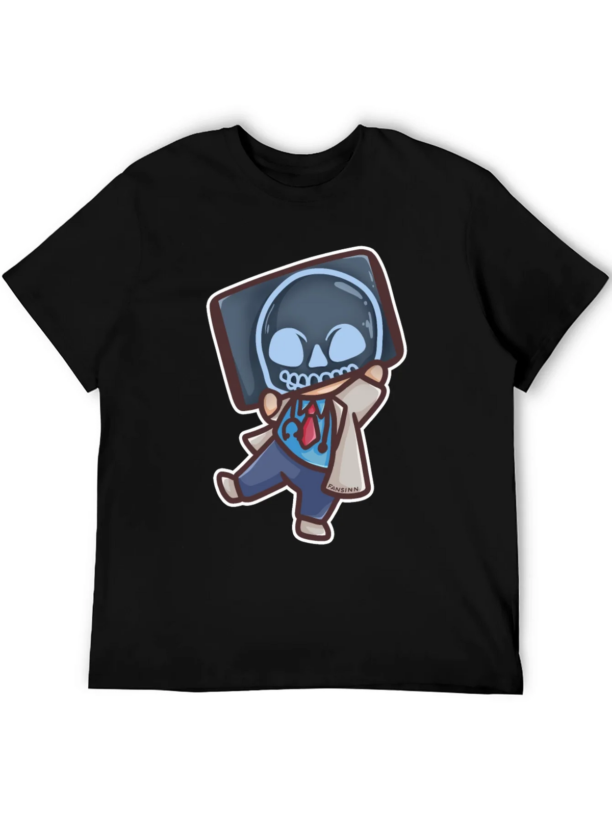 Funny Doctor X-Ray Skull T-Shirt product image 8