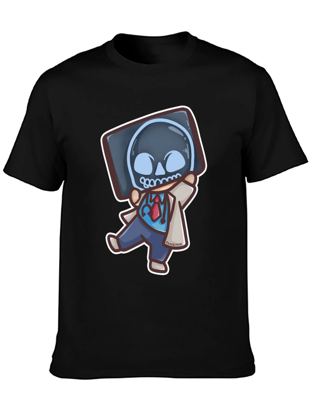 Funny Doctor X-Ray Skull T-Shirt product image 6