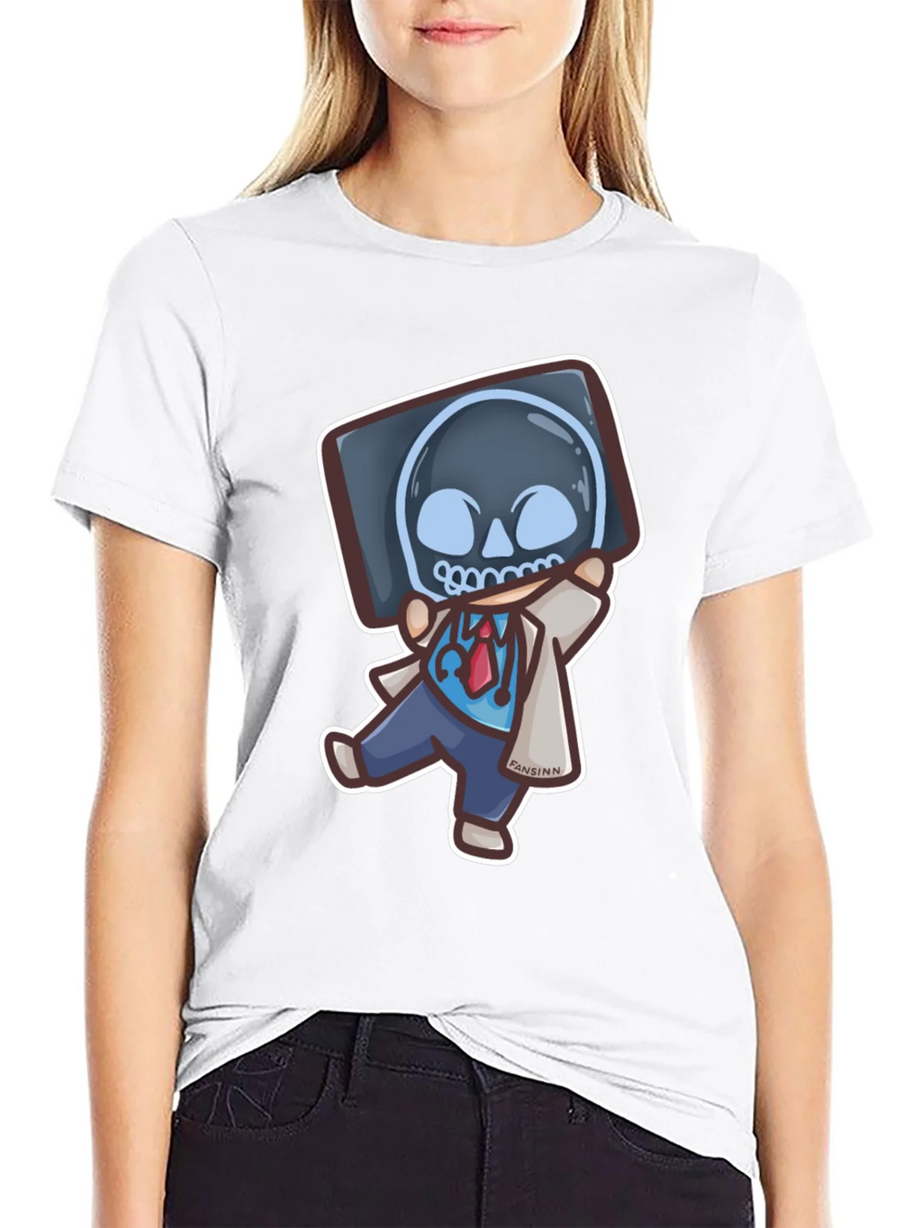Funny Doctor X-Ray Skull T-Shirt product image 11