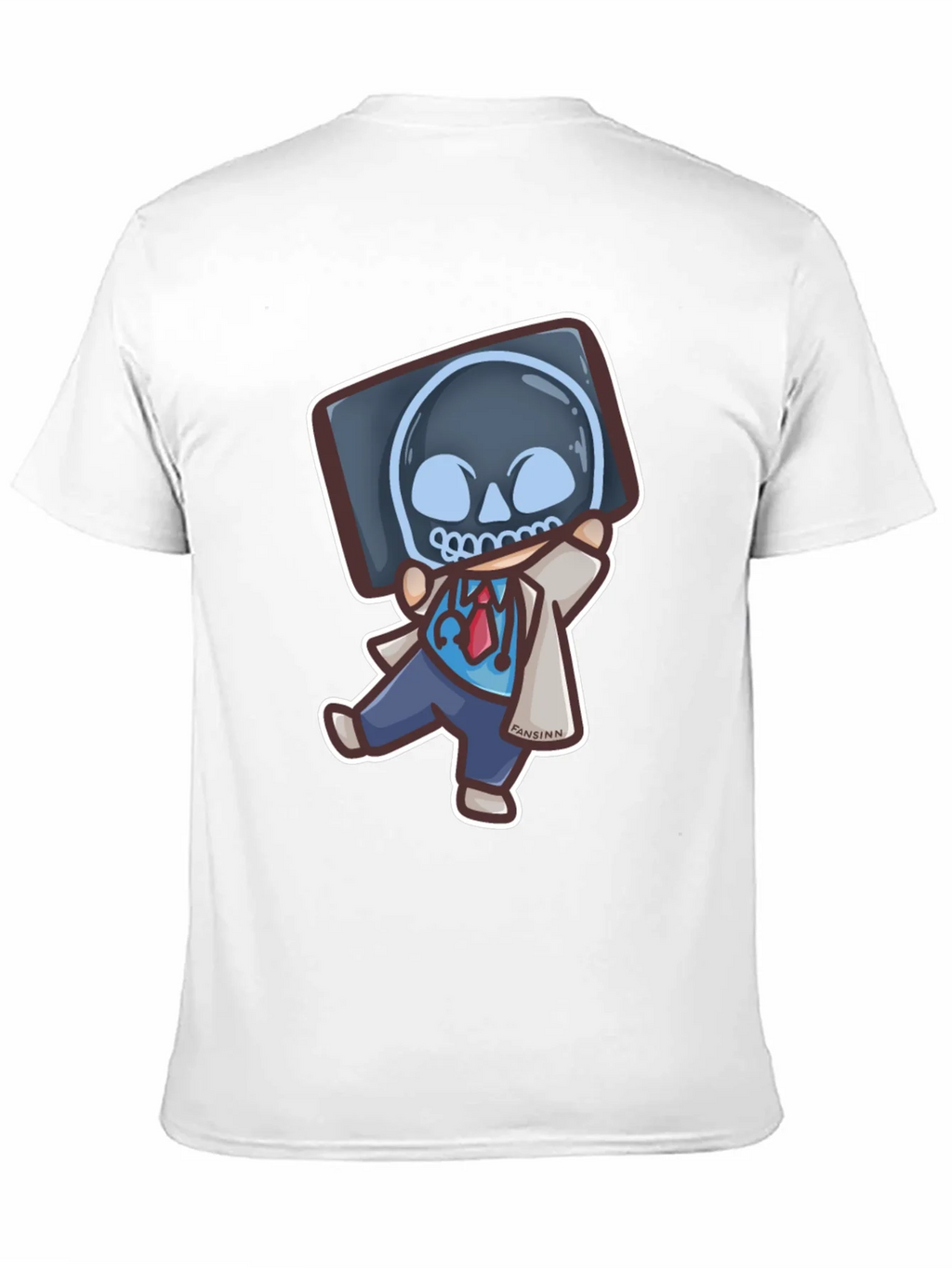 Funny Doctor X-Ray Skull T-Shirt product image 2
