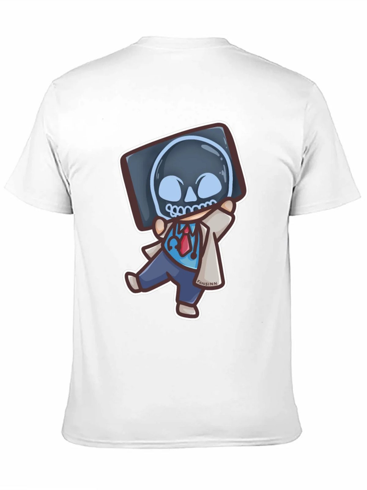 Funny Doctor X-Ray Skull T-Shirt product image 2