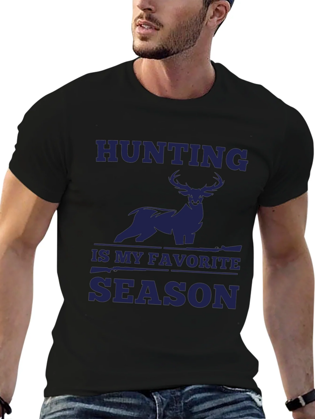 Hunting is My Favorite Season Deer Graphic Tee product image 9