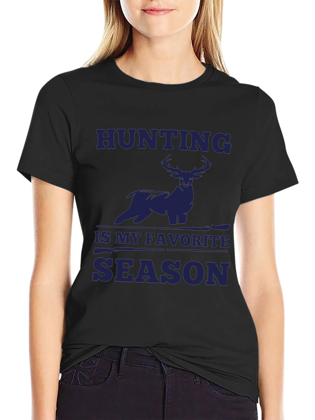 Hunting is My Favorite Season Deer Graphic Tee product image 5