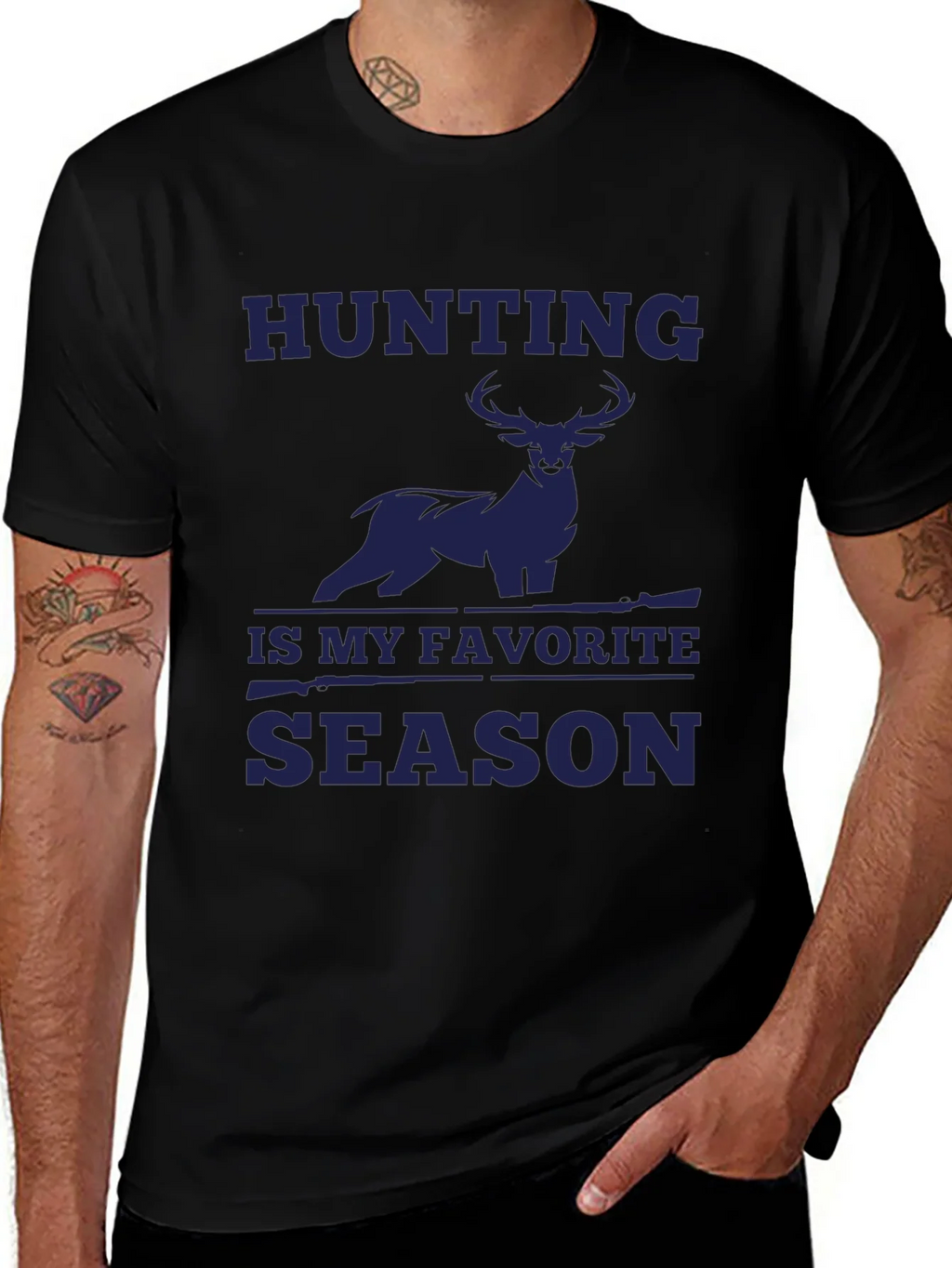 Hunting is My Favorite Season Deer Graphic Tee product image 1