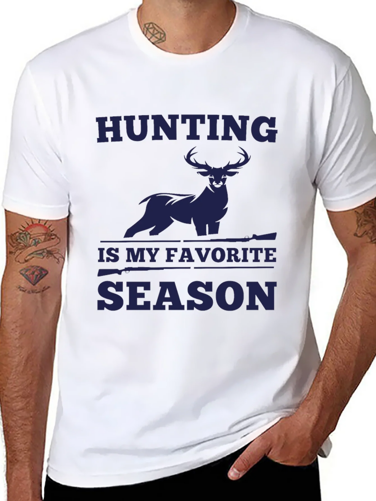 Hunting is My Favorite Season Deer Graphic Tee product image 10