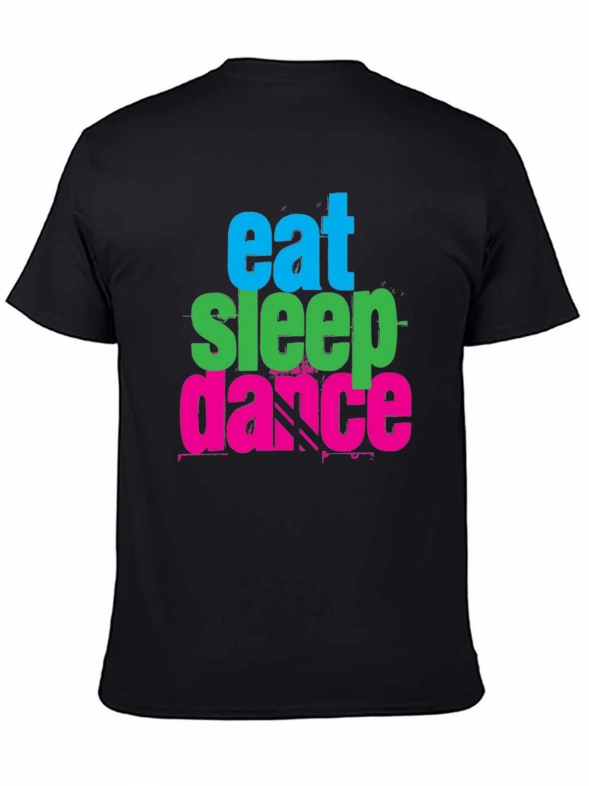 Eat Sleep Dance Graphic Tee - Black Cotton T-Shirt product image 4