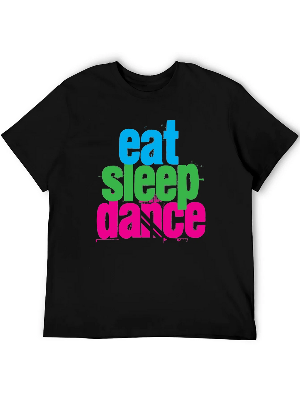 Eat Sleep Dance Graphic Tee - Black Cotton T-Shirt product image 5