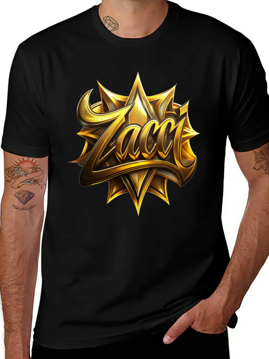 Zacci Gold Emblem Black T-Shirt product image 1