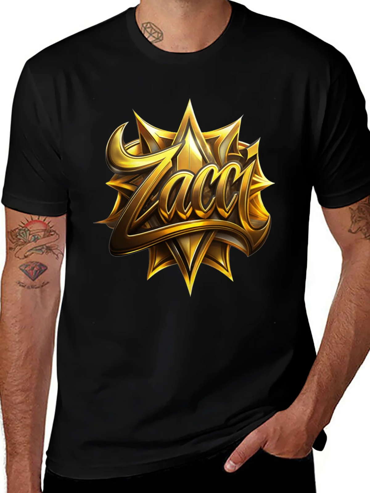 Zacci Gold Emblem Black T-Shirt product image 1