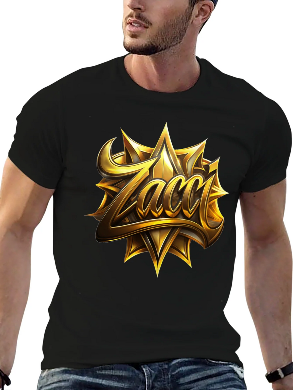 Zacci Gold Emblem Black T-Shirt product image 6