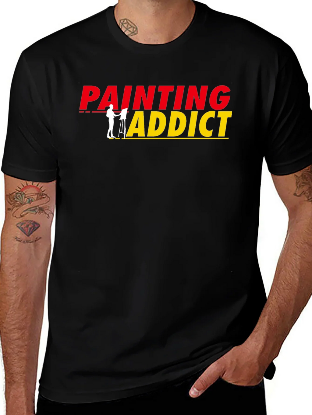 Painting Addict Graphic Tee - Artist T-Shirt product image 1