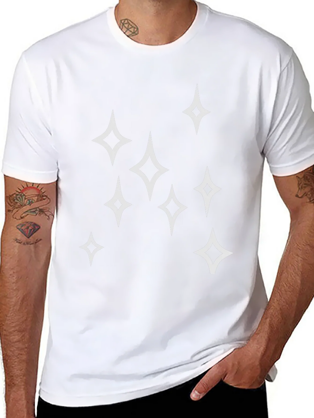 Sparkle Star Graphic Tee - Mens Black T-Shirt product image 10