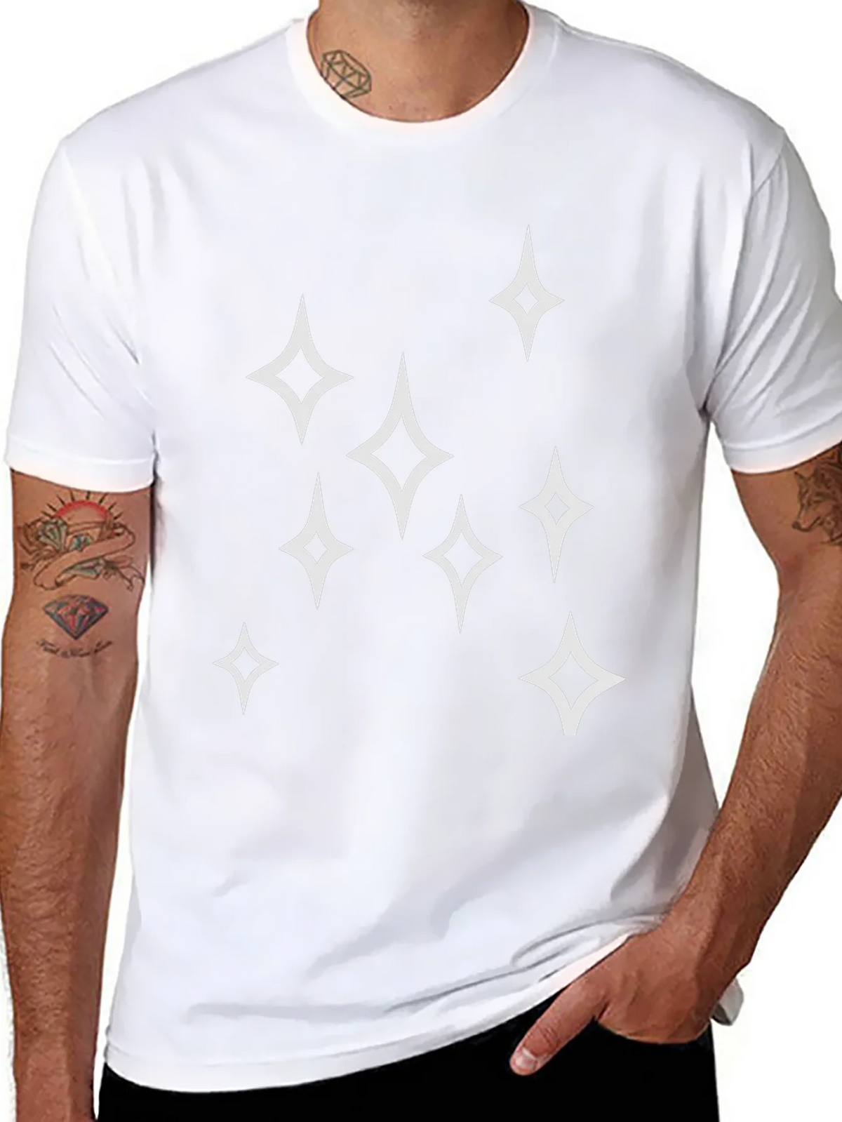 Sparkle Star Graphic Tee - Mens Black T-Shirt product image 10