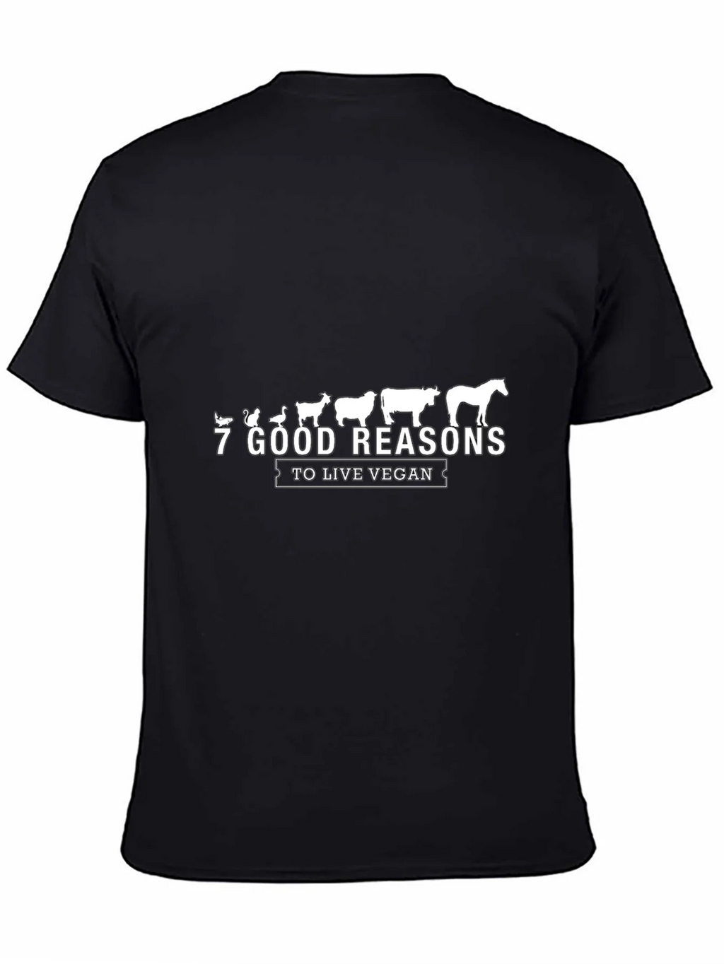 Vegan Reasons Black Graphic Tee product image 4