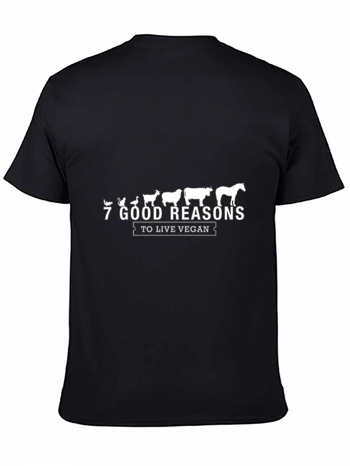 Vegan Reasons Black Graphic Tee product image 4