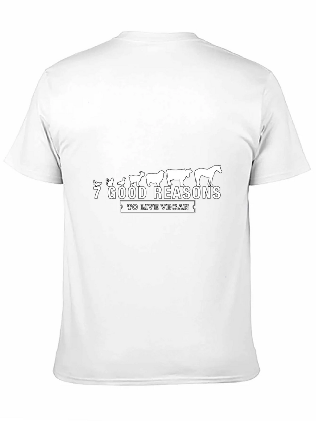 Vegan Reasons Black Graphic Tee product image 10