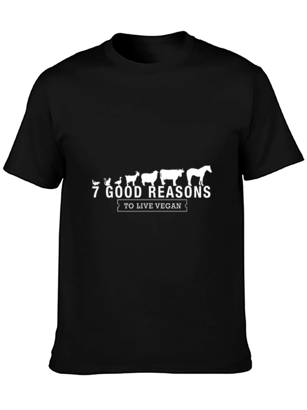Vegan Reasons Black Graphic Tee product image 3