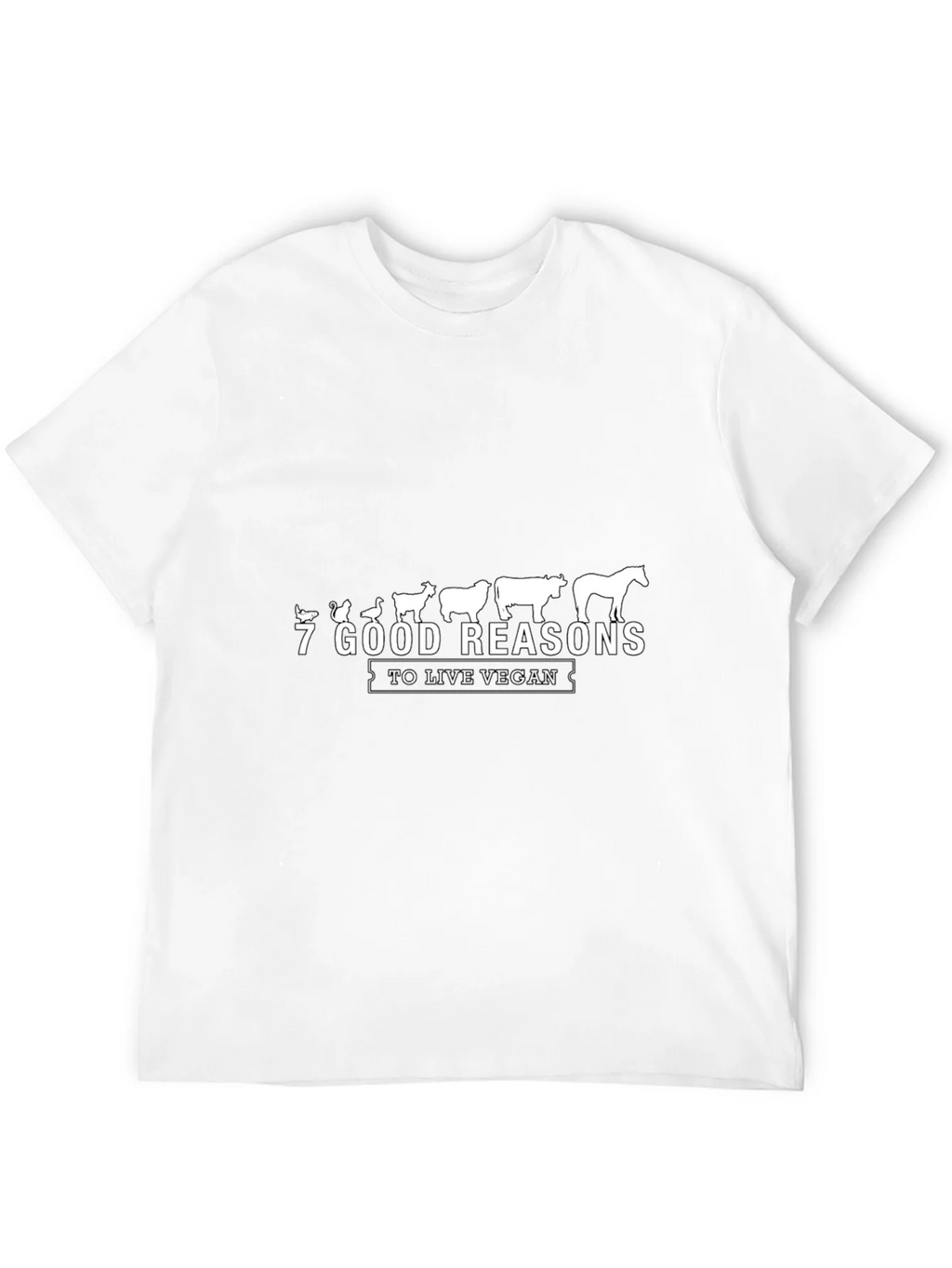 Vegan Reasons Black Graphic Tee product image 11