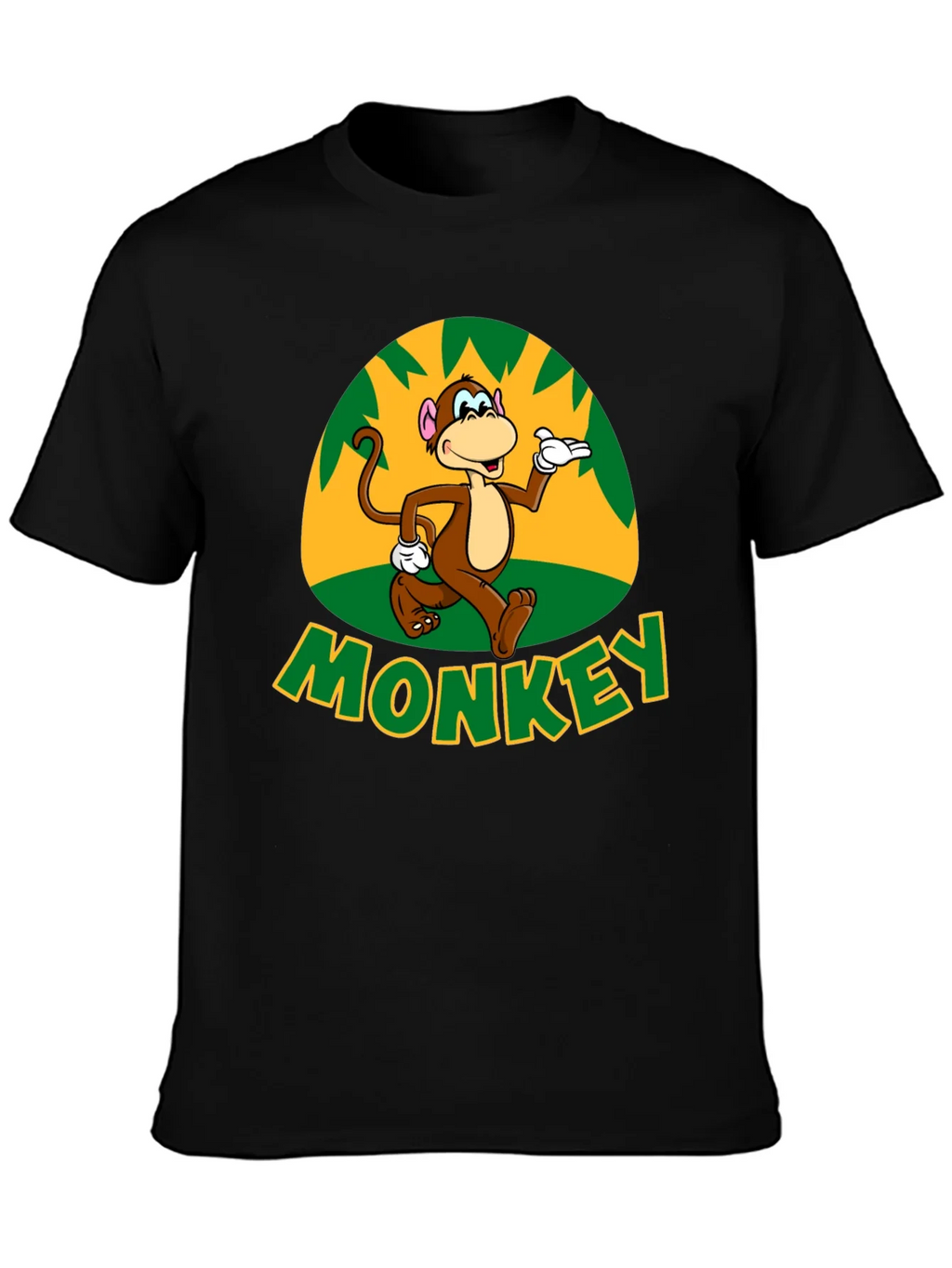 Fun Monkey Graphic T-Shirt - Casual Black Tee product image 3