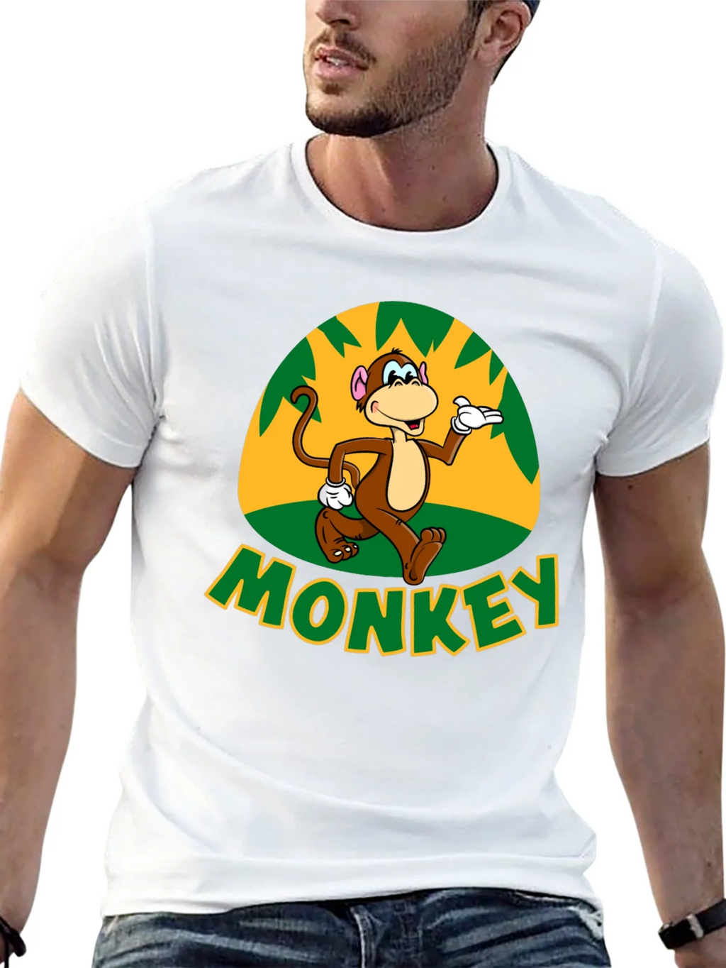 Fun Monkey Graphic T-Shirt - Casual Black Tee product image 12