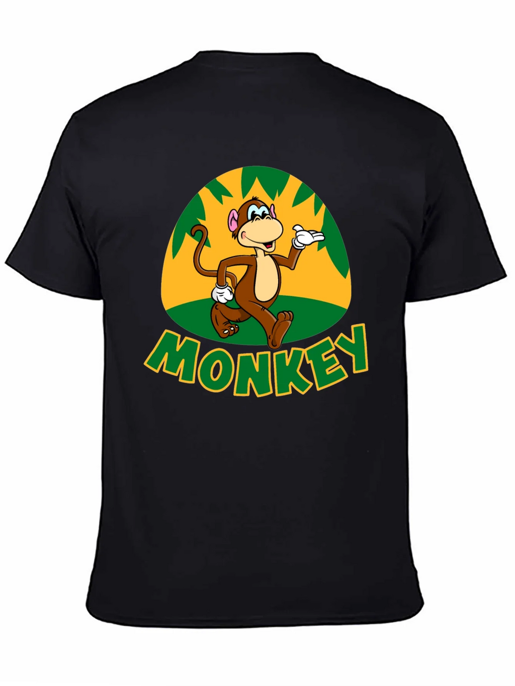 Fun Monkey Graphic T-Shirt - Casual Black Tee product image 4