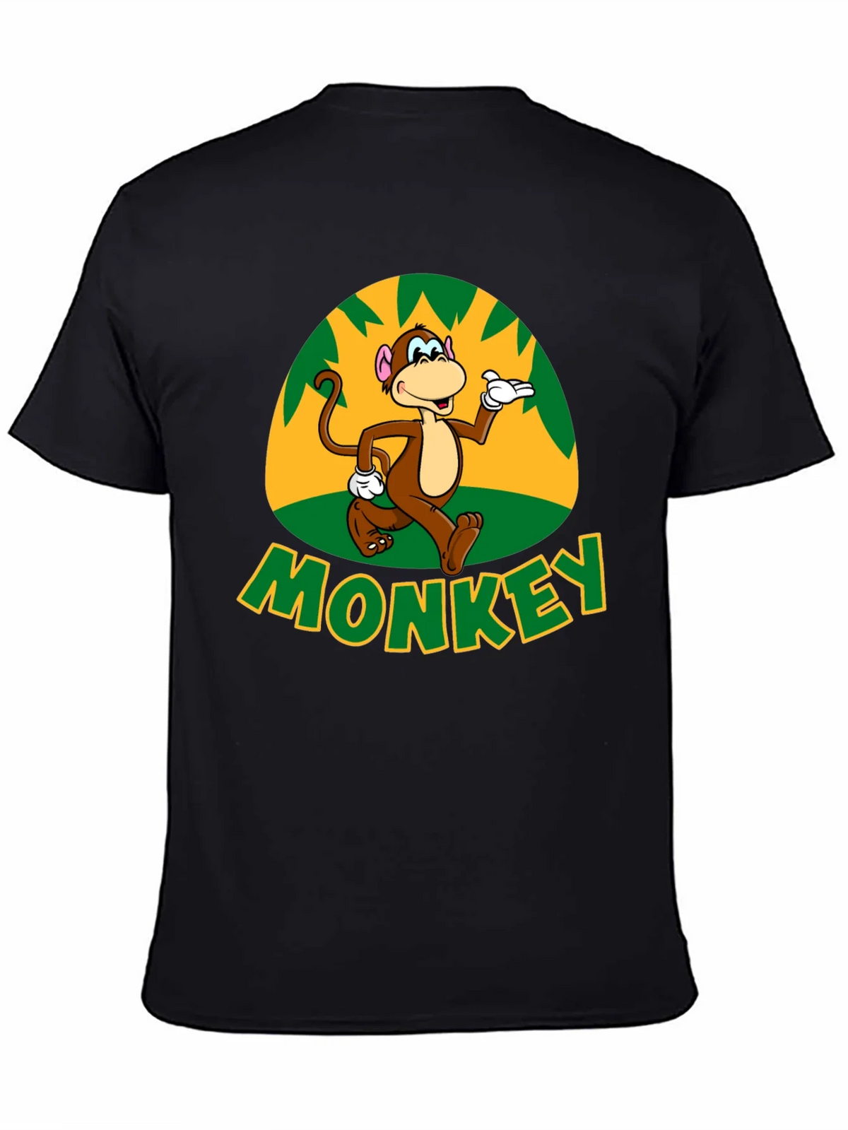 Fun Monkey Graphic T-Shirt - Casual Black Tee product image 4