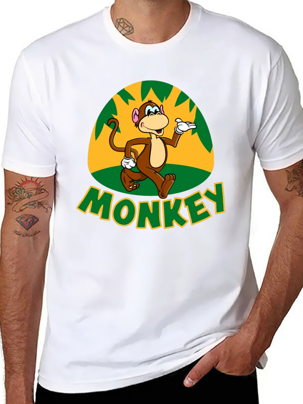 Fun Monkey Graphic T-Shirt - Casual Black Tee product image 7