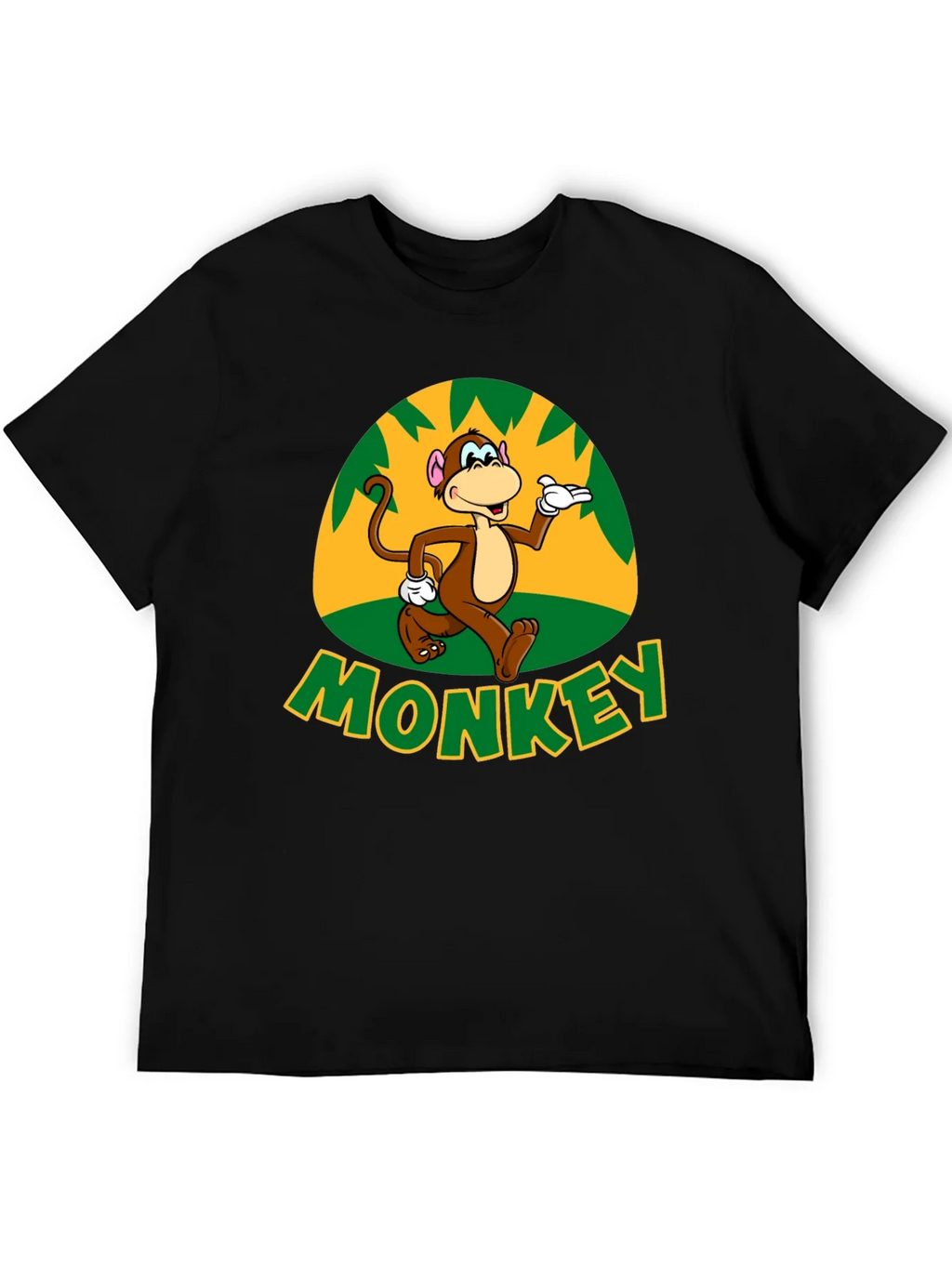 Fun Monkey Graphic T-Shirt - Casual Black Tee product image 5