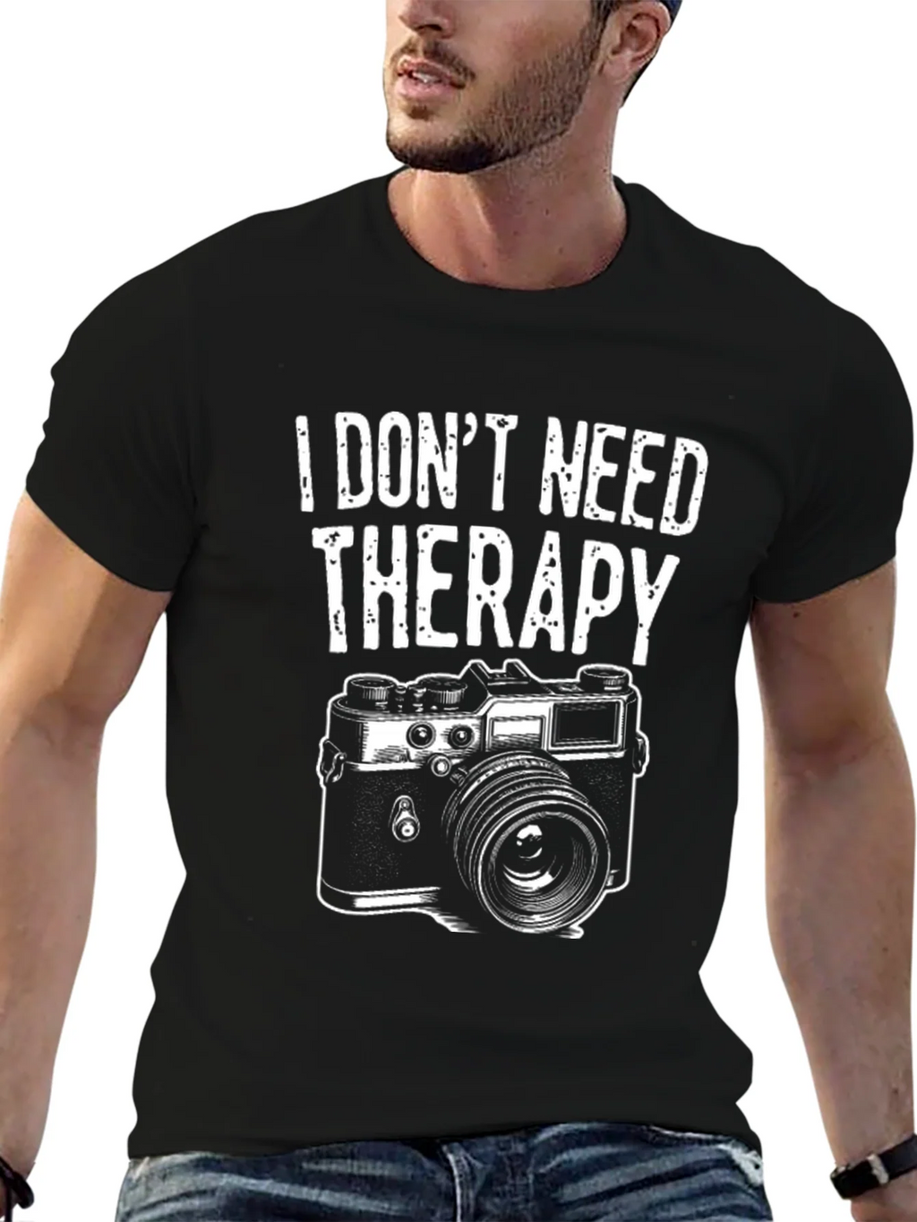 Funny Photographer T-Shirt - I Dont Need Therapy product image 9