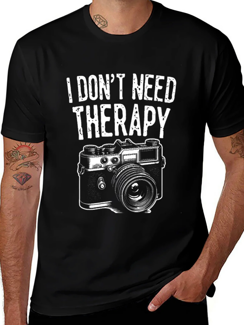 Funny Photographer T-Shirt - I Dont Need Therapy product image 1