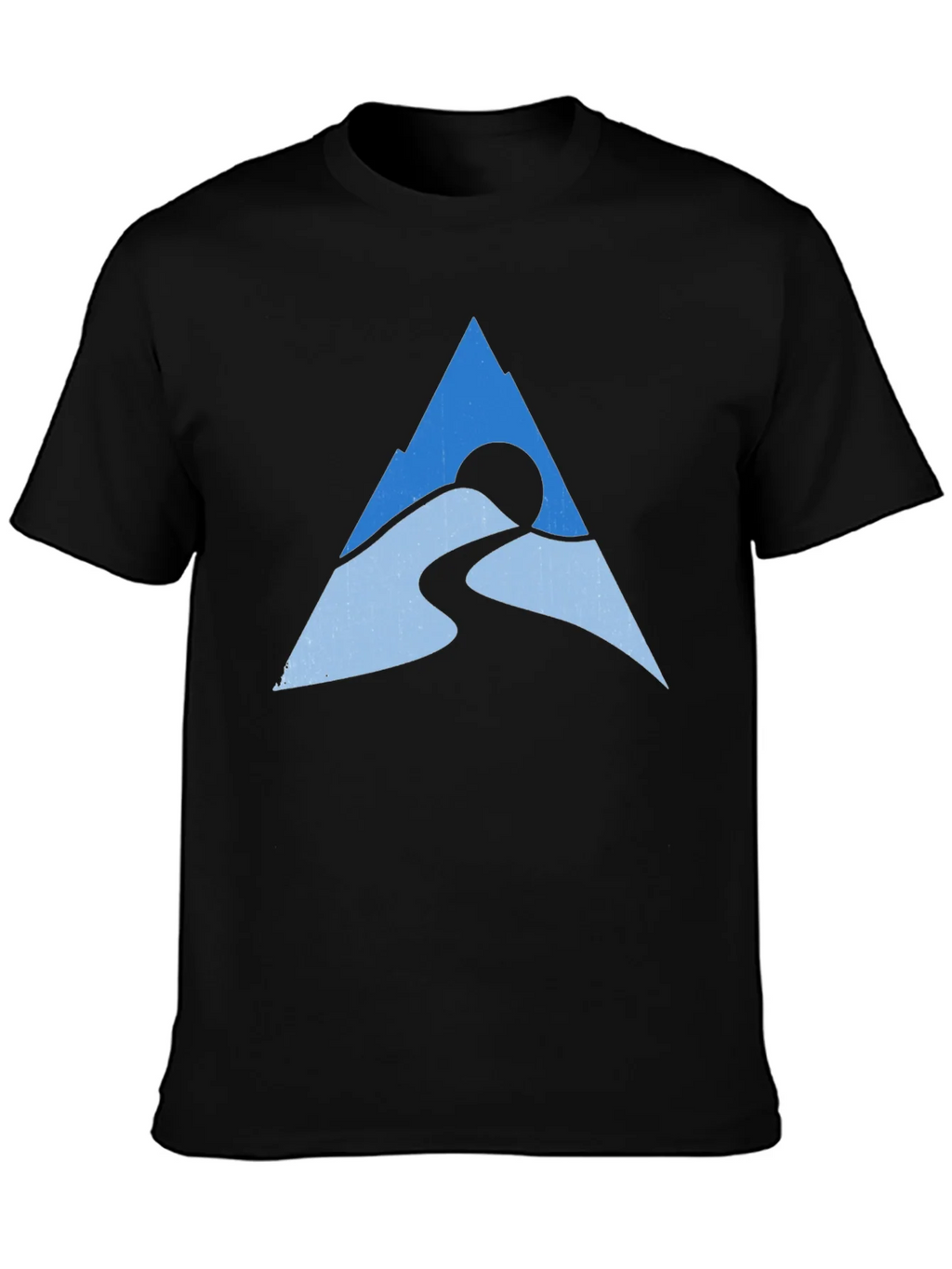 Mountain Peak Graphic Tee - Black Cotton Blend product image 6