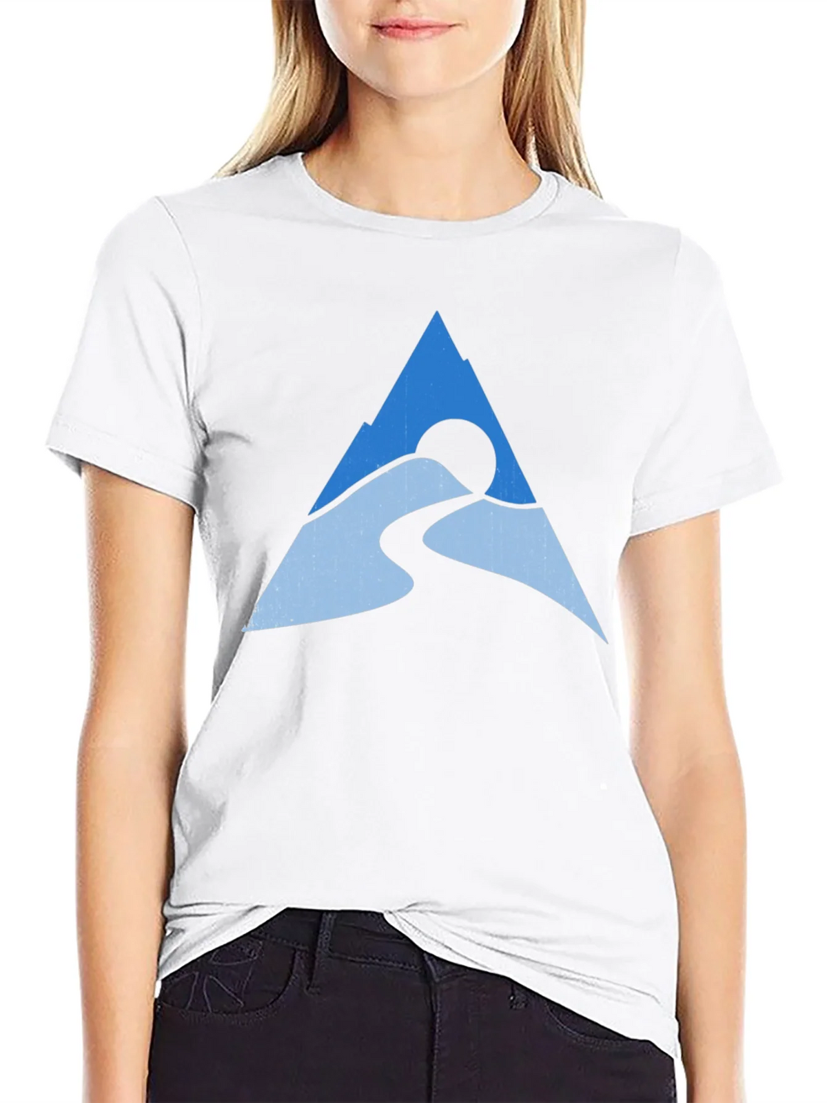 Mountain Peak Graphic Tee - Black Cotton Blend product image 11