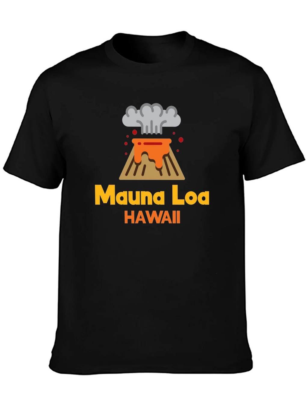 Mauna Loa Hawaii Volcano Graphic Tee - Black product image 6