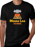 Mauna Loa Hawaii Volcano Graphic Tee - Black product image 1