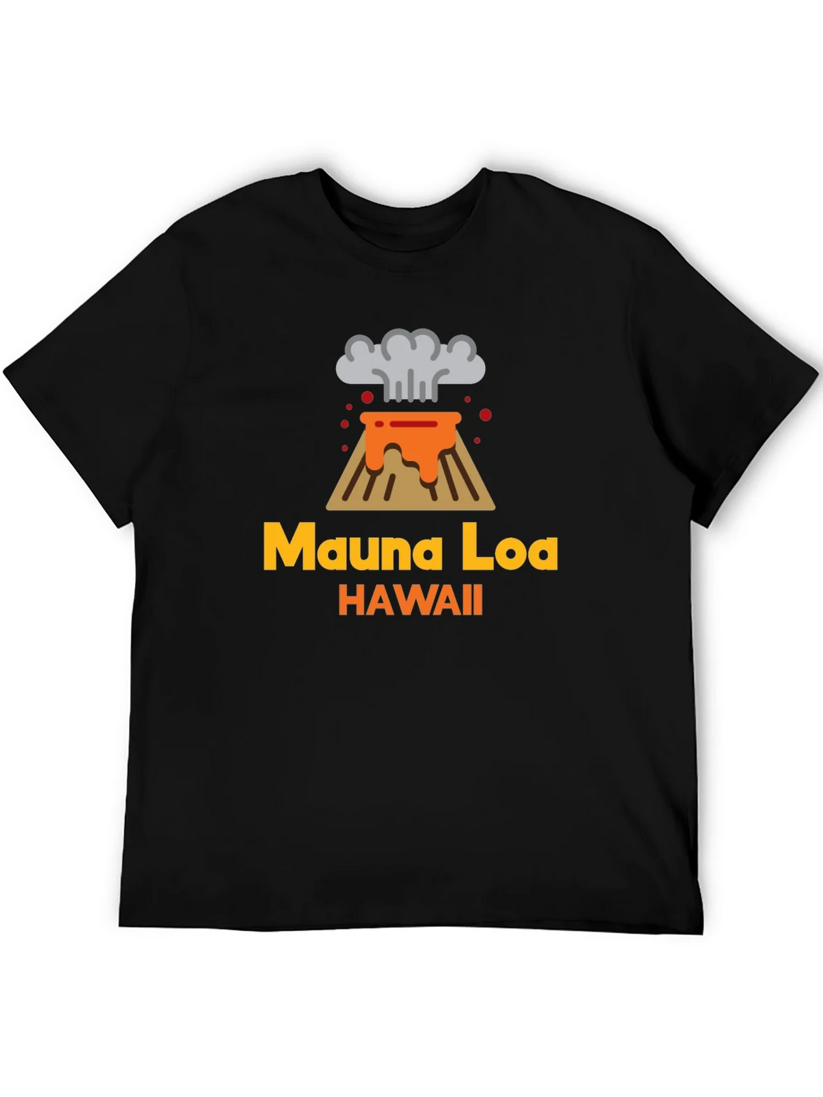 Mauna Loa Hawaii Volcano Graphic Tee - Black product image 8