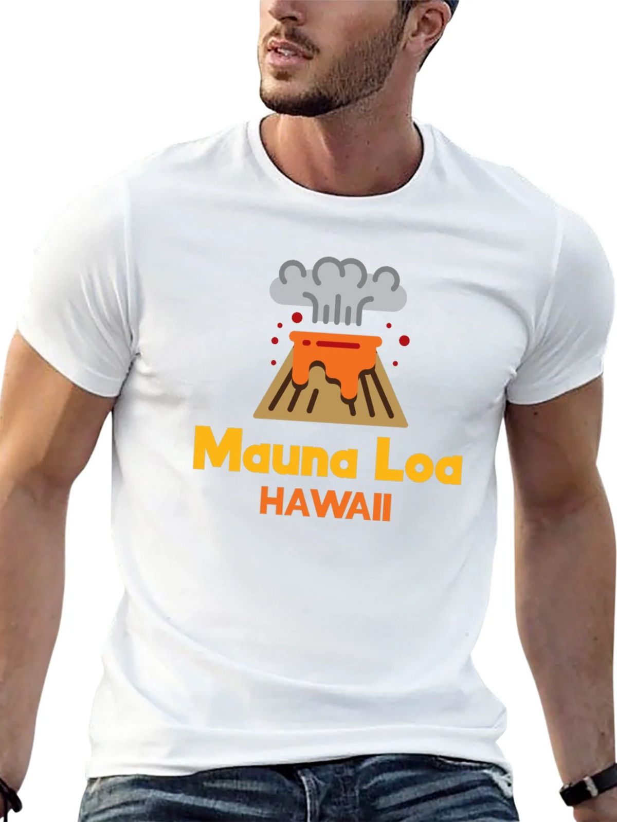 Mauna Loa Hawaii Volcano Graphic Tee - Black product image 4
