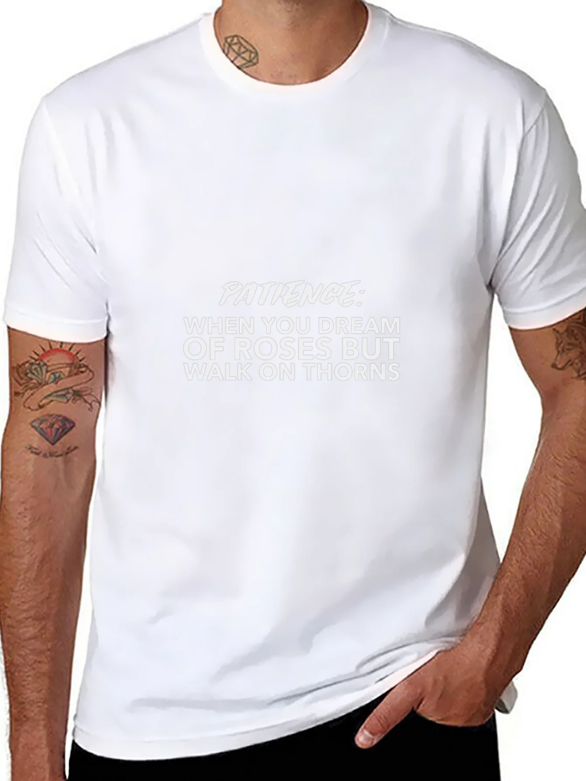 Patience Roses Thorns Graphic Tee product image 10