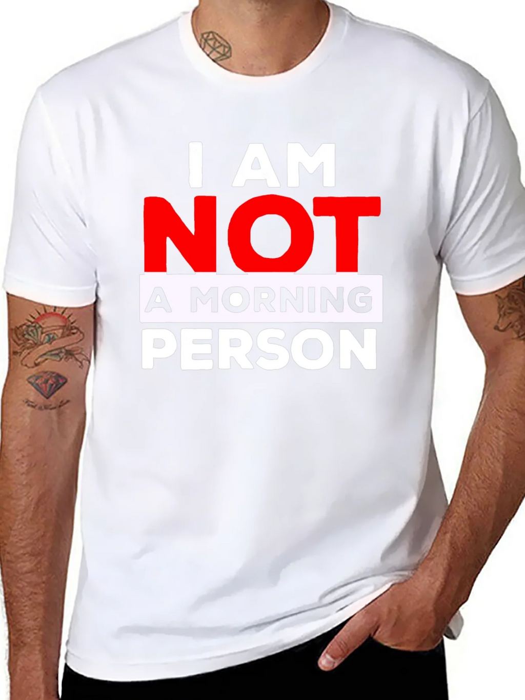 I AM NOT A MORNING PERSON T-Shirt product image 7