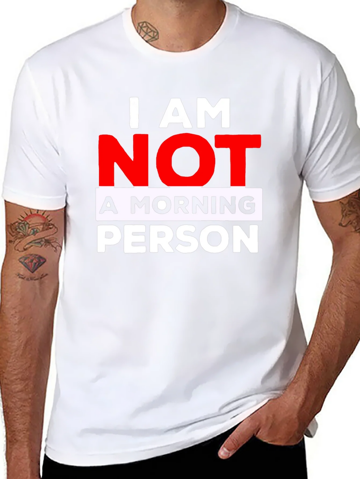 I AM NOT A MORNING PERSON T-Shirt product image 7