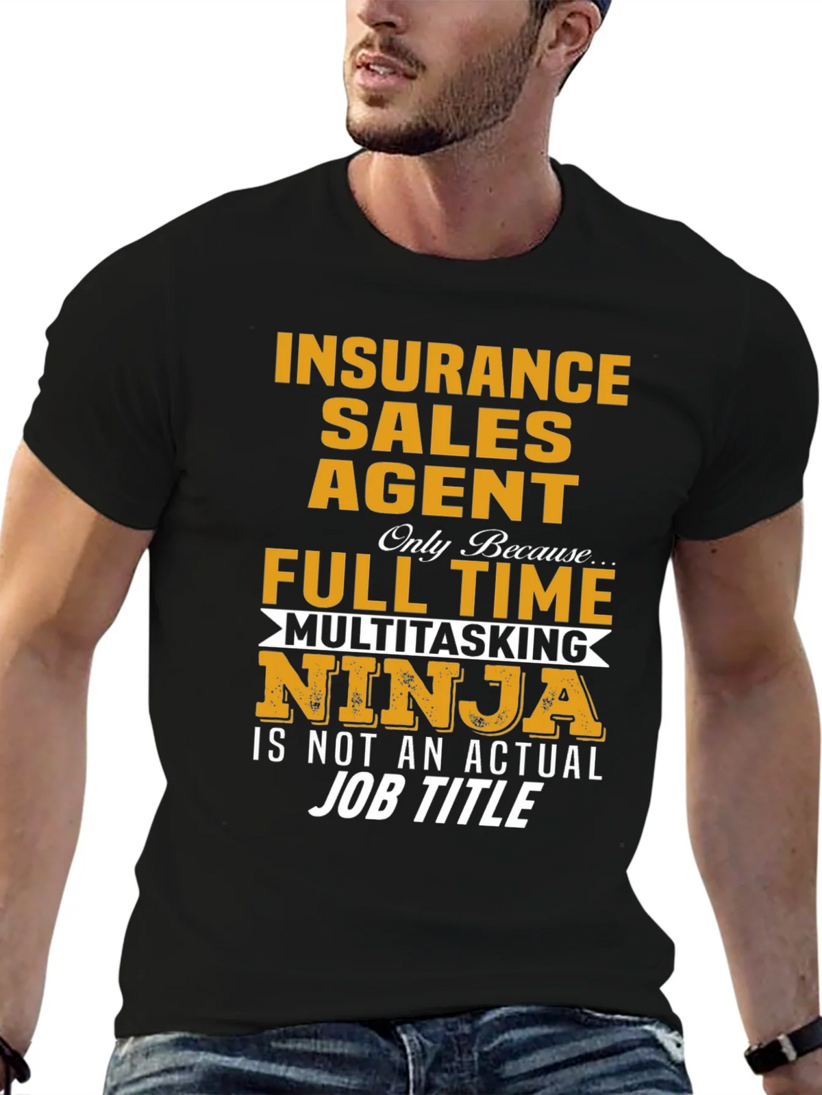 Insurance Sales Agent Novelty Graphic T-Shirt product image 9