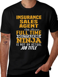 Insurance Sales Agent Novelty Graphic T-Shirt product image 1